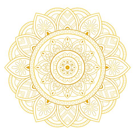 Luxury Golden Mandala Design Man Drawing Mandala Drawing Sign