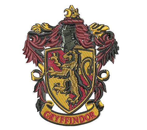 Wizard Gryffindor Emblem Machine Embroidery Design 410 Via Etsy