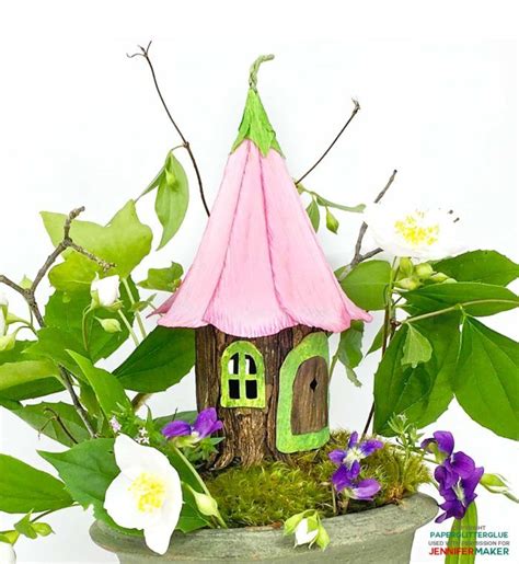 Diy Fairy House An Adorable Paper House Jennifer Maker Fairy