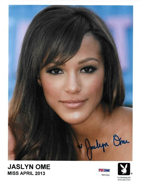 Jaslyn Ome Signed X Photo Psa Dna Official Playboy Playmate Headshot