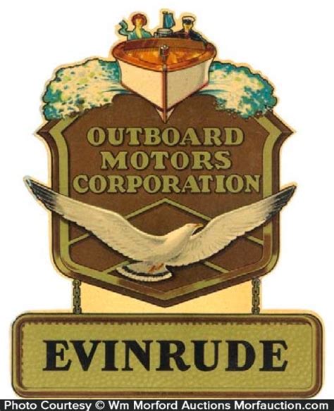 Evinrude Outboard Motors Decal • Antique Advertising