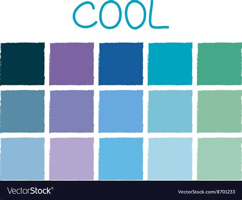 Cool Color Tone Without Code Royalty Free Vector Image