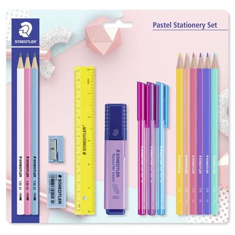 Staedtler Pastel Super Stationery 16 Piece Set Stationery And Pens From