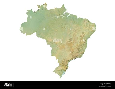 Brazil Relief Map Stock Photo Alamy