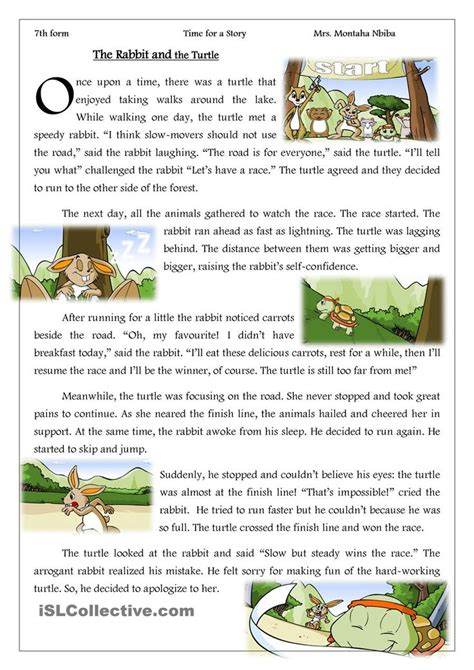 Time For A Story The Rabbit And The Turtle English Stories For Kids