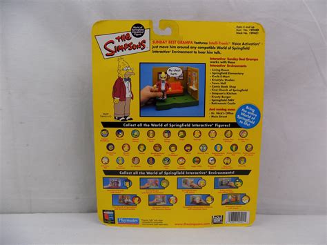 Brand New Sealed The Simpsons Sunday Best Grampa Playmates Action Figure Figurine Starboard Games