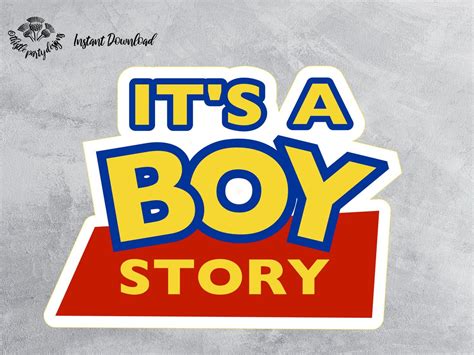 BOY STORY Cake Topper Boy Story Sign Toy Story Baby Shower | Etsy | Toy story baby, Toy story 