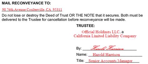 Free California Deed Of Trust Form Pdf Word Eforms