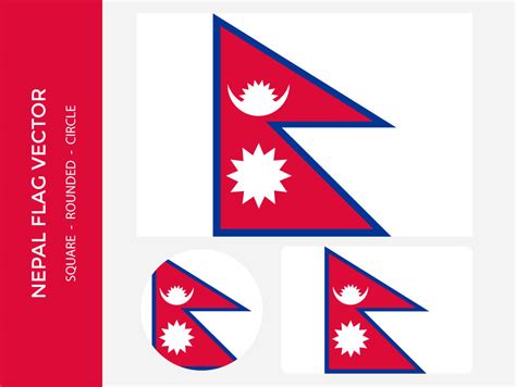 Nepal Flag Vector Frebers