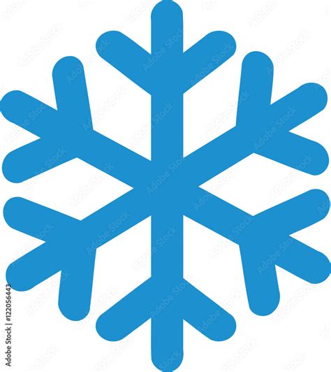 Snow Snowflake Symbol Stock Vektorgrafik Adobe Stock