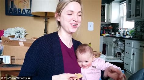 Four Month Old Girl Cant Stop Giggling When Her Mother Crunches Crisps In New Video Daily