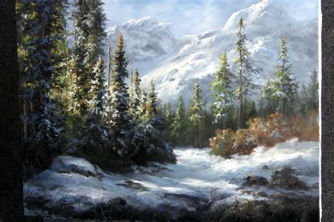 Paint With Kevin Hill Snowy Mountain Forest Bob Ross Paintings