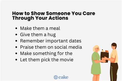 Ways To Show Someone You Care About Them Cake Blog