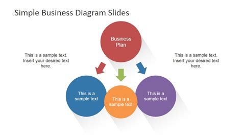 Simple Diagram Design Main Concept And 3 Sub Concepts Slidemodel