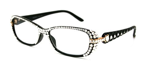 Glamour Quilted Bling Reading Glasses Women With Full Etsy