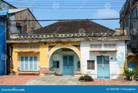 Old House At Downtown In Can Tho Southern Vietnam Editorial