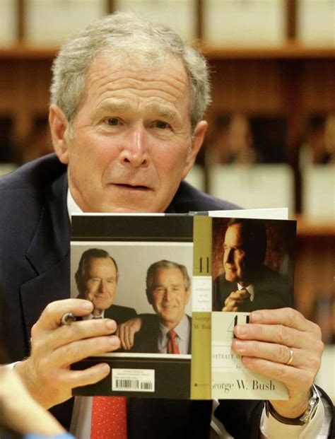 George W Bush Visits Houston Bookstore