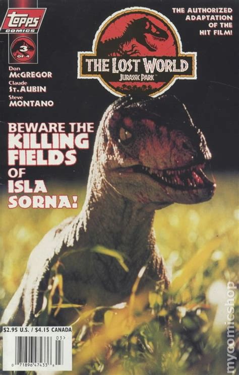 Lost World Jurassic Park 1997 Topps Comic Books