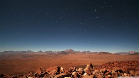 Starry Desert Sky Ultra Hd Desktop Background Wallpaper
