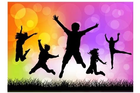 Child Silhouette Jumping Play Youth Png Download 18001200 Free