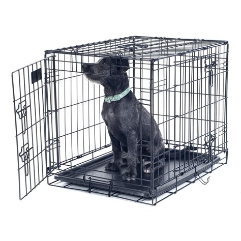 Petmaker 2 Door Foldable Dog Crate Cage 30 X 19 Inch Medium
