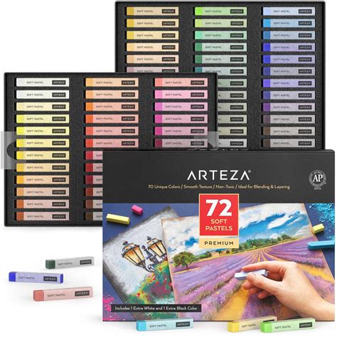 Arteza Soft Pastels Art Supply Set Artist Grade Soft Pastel Sticks For