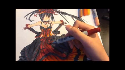 Drawing Kurumi From Date A Live Youtube
