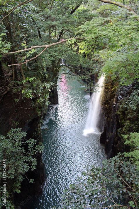 Manai Big Falls Of Takachiho Gorge In Miyazaki Stock Photo Adobe Stock