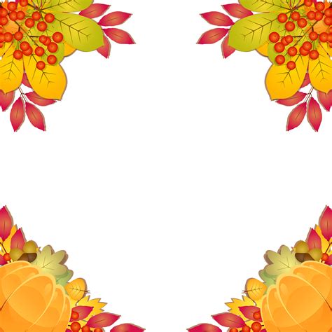 Autumn Leaf Color Clip Art Fall Frame Border Png Clipart Image Png