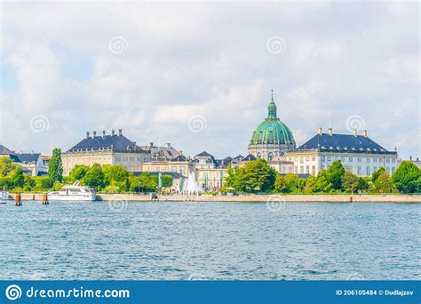 Frederik S Church Known As The Marble Church And Amalienborg Palace