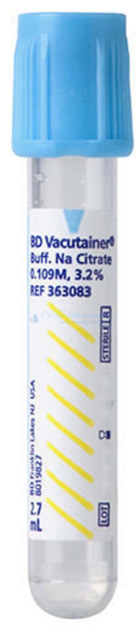 BD Vacutainer Citrate Tubes 6 ML Evacuated Blood Tubes Fisher Scientific