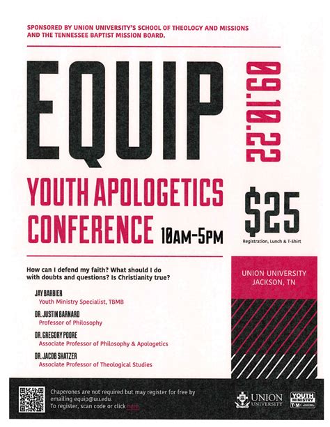 Equip Youth Apologetics Conference Saturday September 10 2022 From