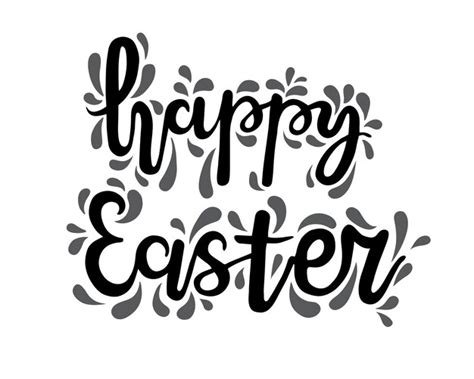 Premium Vector Happy Easter Lettering For Greeting Card Vector