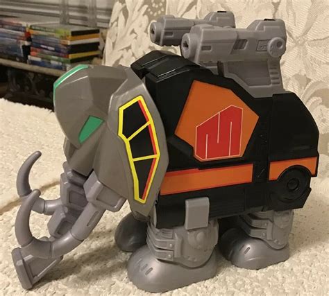 Fisher Price Imaginext Power Rangers Black Ranger Mastodon Dinozord