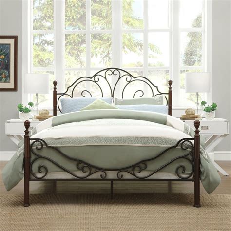 They usually make them in king, queen or twin bed sizes. Antique Metal Bed Frame Bronze Iron Scroll Full Queen King ...