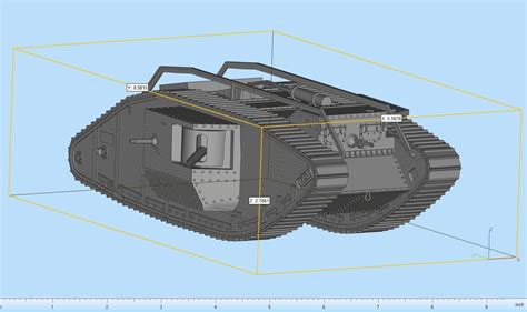 Mark 1 Male Tank Highly Detailed 3d Print Model Cgtrader