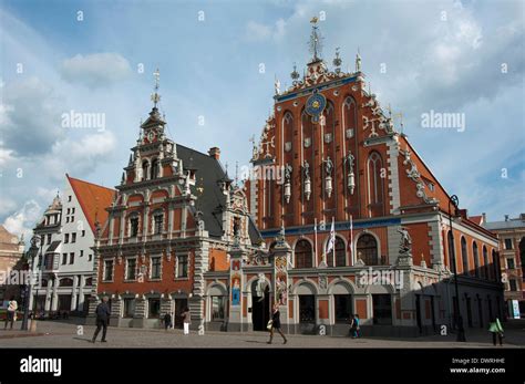House Of The Blackheads Riga Stock Photo Alamy