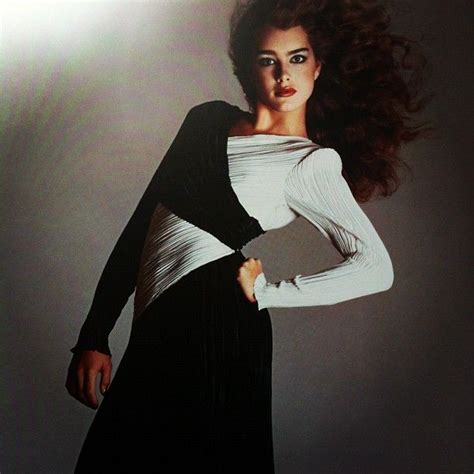 Brooke Shields In A Mary Mcfadden Dress Photographed By Richard Avedon