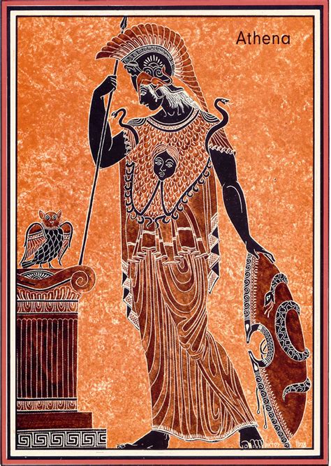 poster of athena greek mythology art ancient greek art greek and roman mythology
