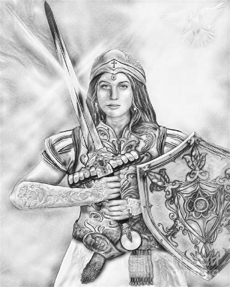 Warrior Bride Of Christ Drawing Drawing By Todd L Thomas Pixels