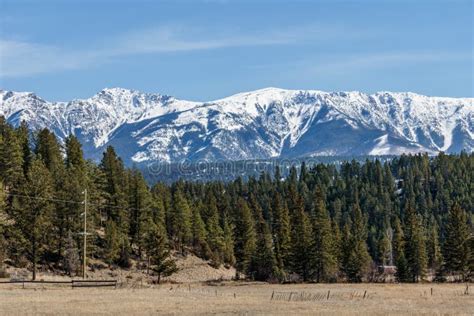 Canadian Rockies With Snow In British Columbia Canada Early Spring