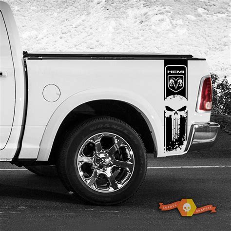 Car And Truck Decals Emblems And License Frames Dodge Ram Hood Punisher