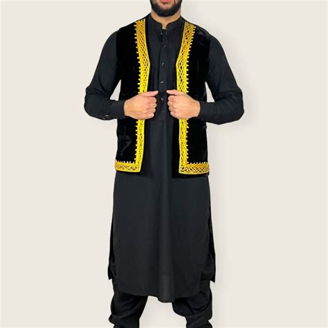 Classic Peran Tumban With Waskat Tradition Afghan Man Cloth Etsy