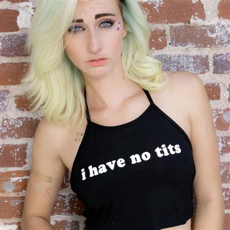 I Have No Tits Summer Sexy Women Crop Top Bandage Sleeveless T
