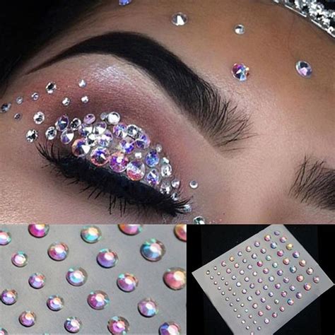 1pcs Body Face Jewels Crystal Temporary Eyes Tattoo Festival Party Body