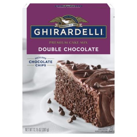 Ghirardelli® Double Chocolate Premium Cake Mix 1275 Oz Qfc