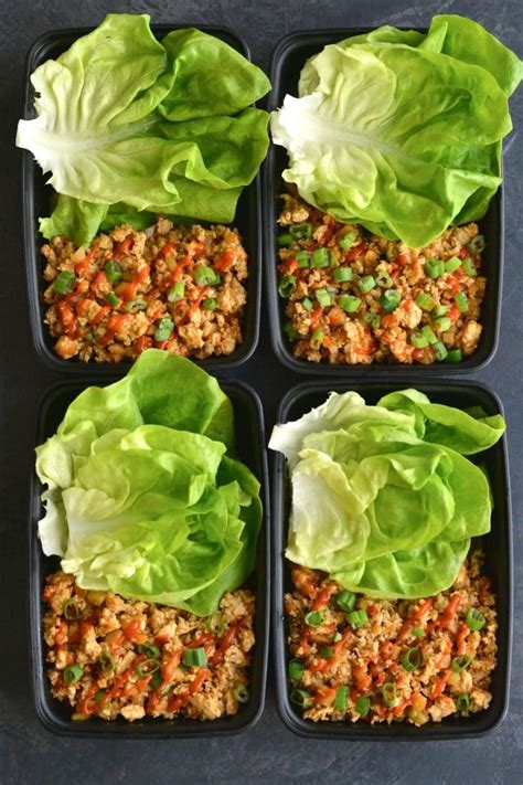 This is the kind of healthy eating we can get down with. Meal Prep Healthy Chicken Lettuce Wraps {Paleo, GF ...