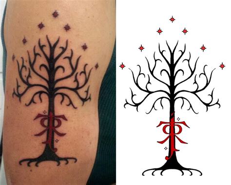 Tree Of Gondor Tattoo Tolkien Tattoo Lotr Tattoo