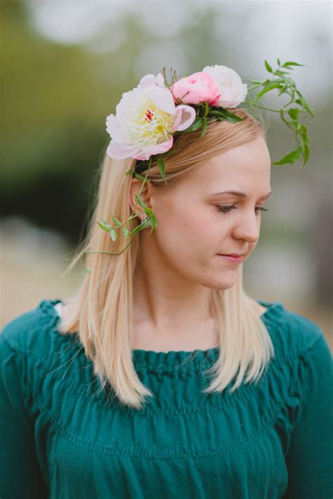 Diy Floral Headband Project Wedding