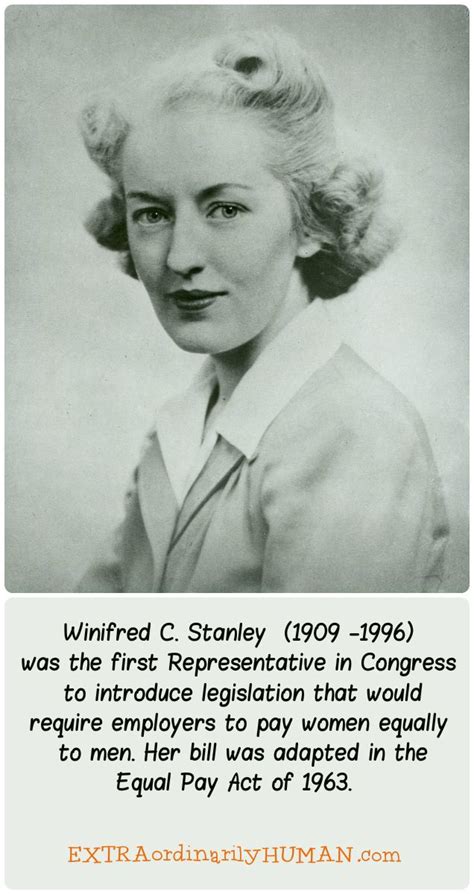 Winifred Claire Stanley Was A Republican Congresswoman From New York